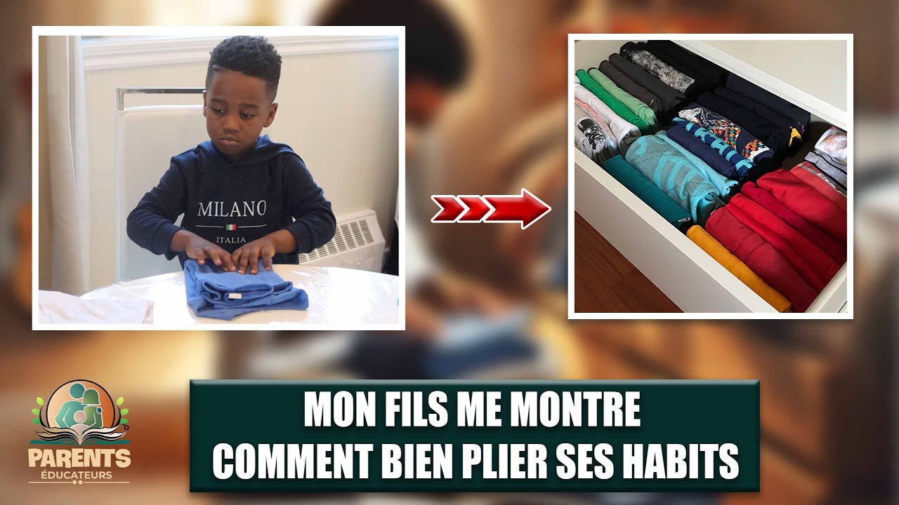 Apprendre aux enfants à plier leur vêtements pour une autonomie dès le plus jeune âge !