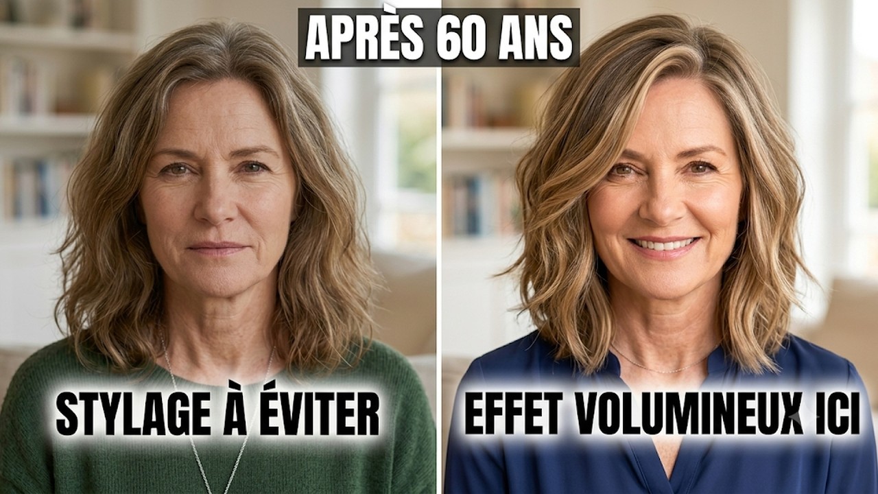 Cheveux fins après 60 ans : 7 secrets pour retrouver un volume naturel !