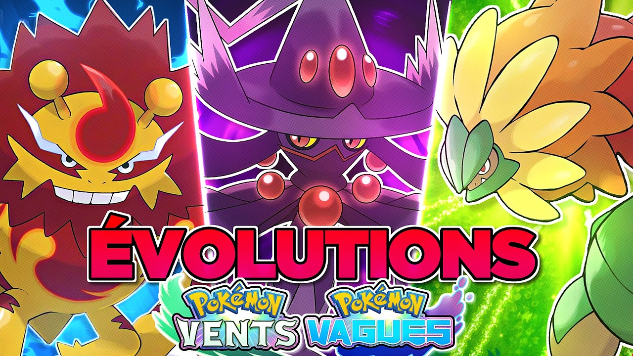 18 ÉVOLUTIONS pour POKÉMON VENTS & VAGUES