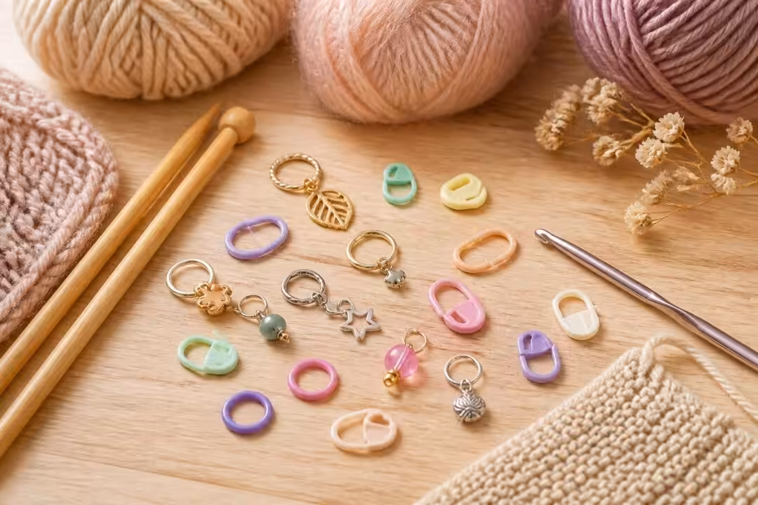 découvrez nos marqueurs de maille indispensables pour tricot et crochet, parfaits pour suivre vos rangs et motifs avec précision et facilité.