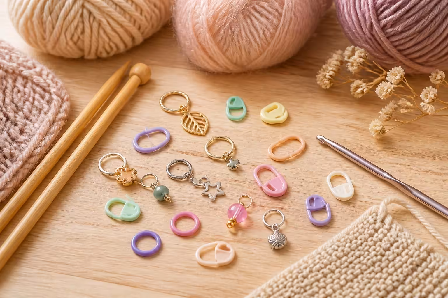 découvrez nos marqueurs de maille indispensables pour tricot et crochet, parfaits pour suivre vos rangs et motifs avec précision et facilité.